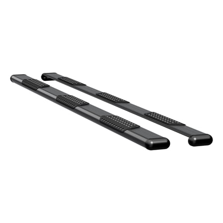 LUVERNE 584125-571339 O-Mega II 125-Inch Black Aluminum Wheel to Wheel Side Steps, Select Ram 3500