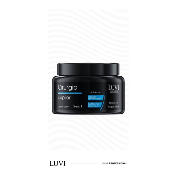LUVI COSMETICS Capillary Surgery 5 in1 Brazilian Keratin Treatment 16 Fl oz | 500 ml