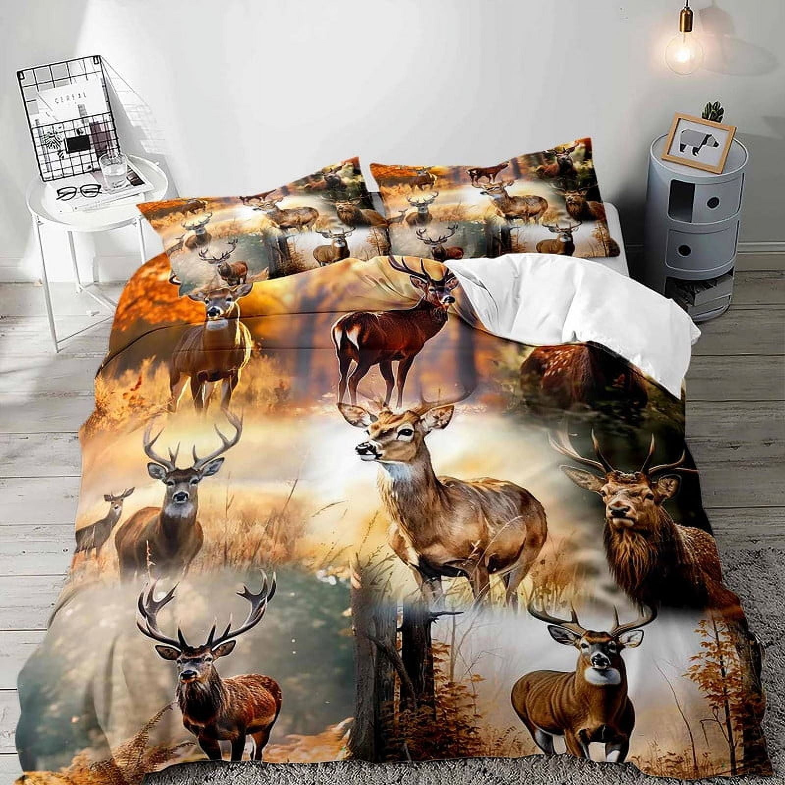 Evergreen Lodge Deer Quilted Sofa Cover NCU0LDH282 main image 1