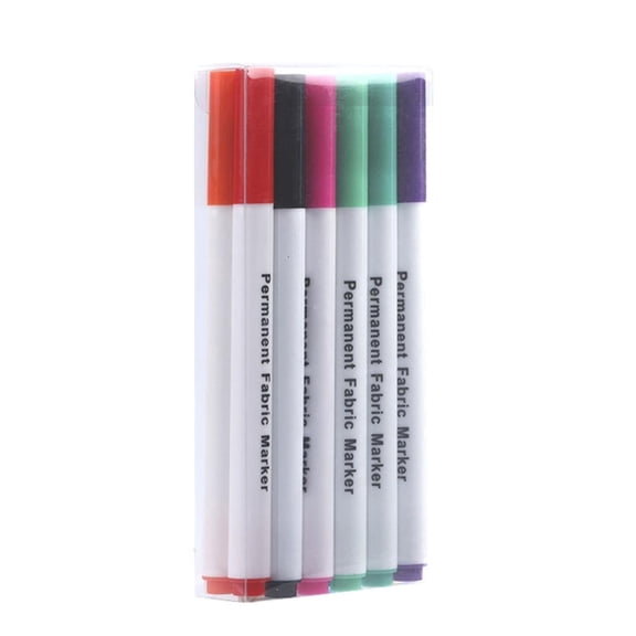 LUVNIMB 12Pcs Fabric Heat Transfer Markers, Iron-On Pens for T-Shirts, Bags & Shoes