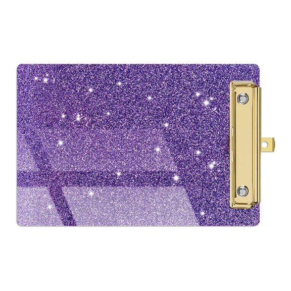 LUVNIMB Acrylic Clipboard with Low-Profile Metal Clip & Hanging Hole, Heavy-Duty Writing Board