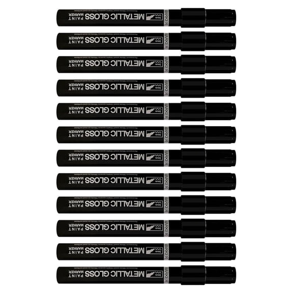 LUVNIMB Chrome Detail Marker Pen with 3 mm Fiber Tip, Reflective Gloss Retouch Tool for Model Trim, Decorative Hobby Use