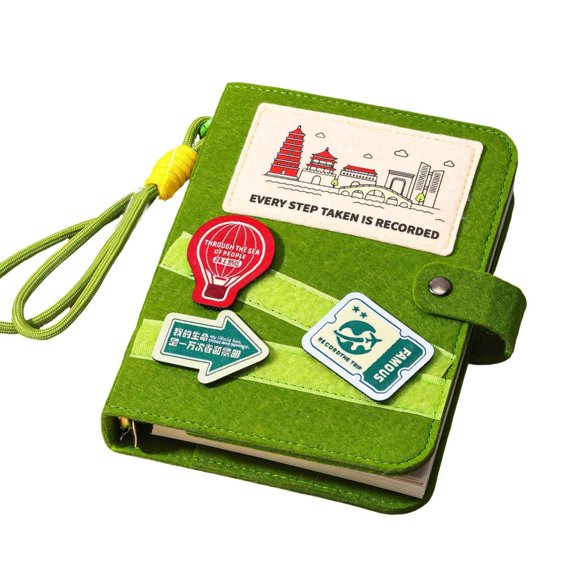 LUVNIMB Vacation Diary Notebook Logbooks Notepads Scrapbook With Detachable Pages To Writing Down Travel And Memorable Stamps