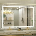thumbnail image 1 of LUVODI 32x24 inch Square LED Mirror Lighted Illuminated Mirror Vanity Mirror for Bathroom, 1 of 12