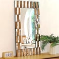 thumbnail image 1 of LUVODI Decorative Wall Mirror 3D Beveled Edge Art Hanging Mirror for Home Living Room 47x24in Square, 1 of 9