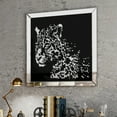 thumbnail image 1 of LUVODI Leopard Wall Mirror Square 31.5 in Crushed Diamond Mirror Gallery Display Home Wall Decor, 1 of 11