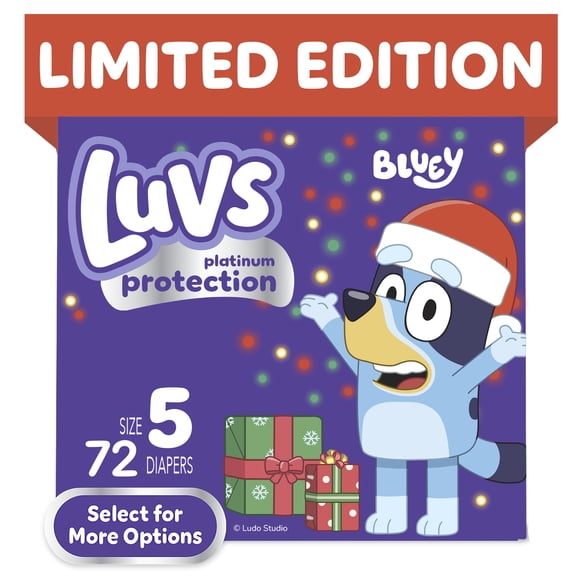 Luvs Platinum Protection Baby Diapers Size 5, 72 Count (Select for More Options)