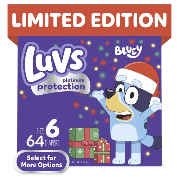 Luvs Platinum Protection Baby Diapers Size 6, 64 Count (Select for More Options)