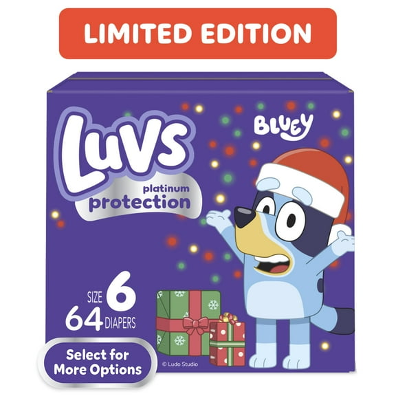 Luvs Platinum Protection Baby Diapers Size 6, 64 Count (Select for More Options)