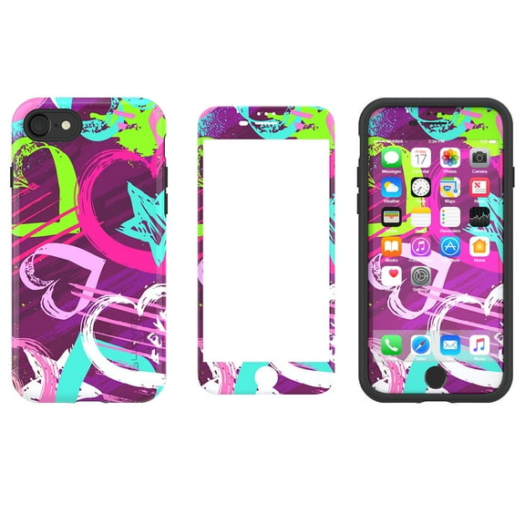 LUVVITT ARTOLOGY Case and Tempered Glass Set for iPhone 7/8 - Bundle R001