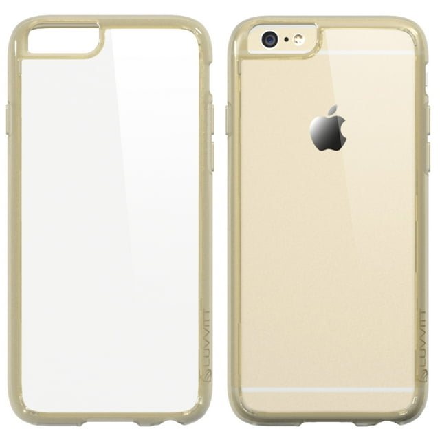 LUVVITT CLEARVIEW Case for iPhone 6s /6 | Hybrid Back Cover - Champagne Gold