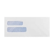 LUX #10 Double Window Envelope 4 1/8x9 1/2 24lb. White w/ Security Tint WS-3342-50