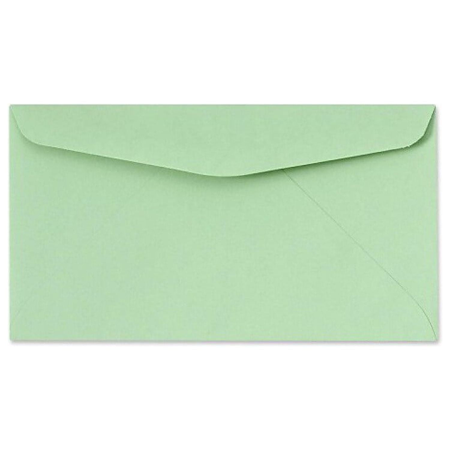 Lux 3 5/8 inch x 6 1/2 inch #6 3/4 60lbs. Regular Envelopes Pastel Green 72652-50