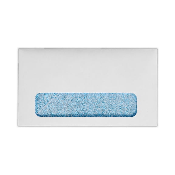 LUX #6 3/4 Window Envelopes (3 5/8 x 6 1/2) 50/Pack 24lb. Bright White w/ Sec. Tint (634W-W-50)