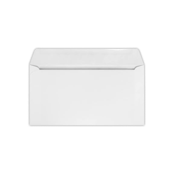 LUX 6 x 11 3/8 Machine Insertable Booklets 50/Pack 24lb. White Machine (611MIB-W-50)