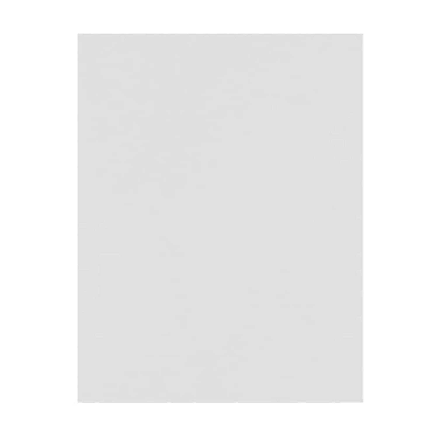 LUX 8 1/2 x 11 Cardstock 50/Pack Gray - 100% Cotton (81211-C-SG-50)