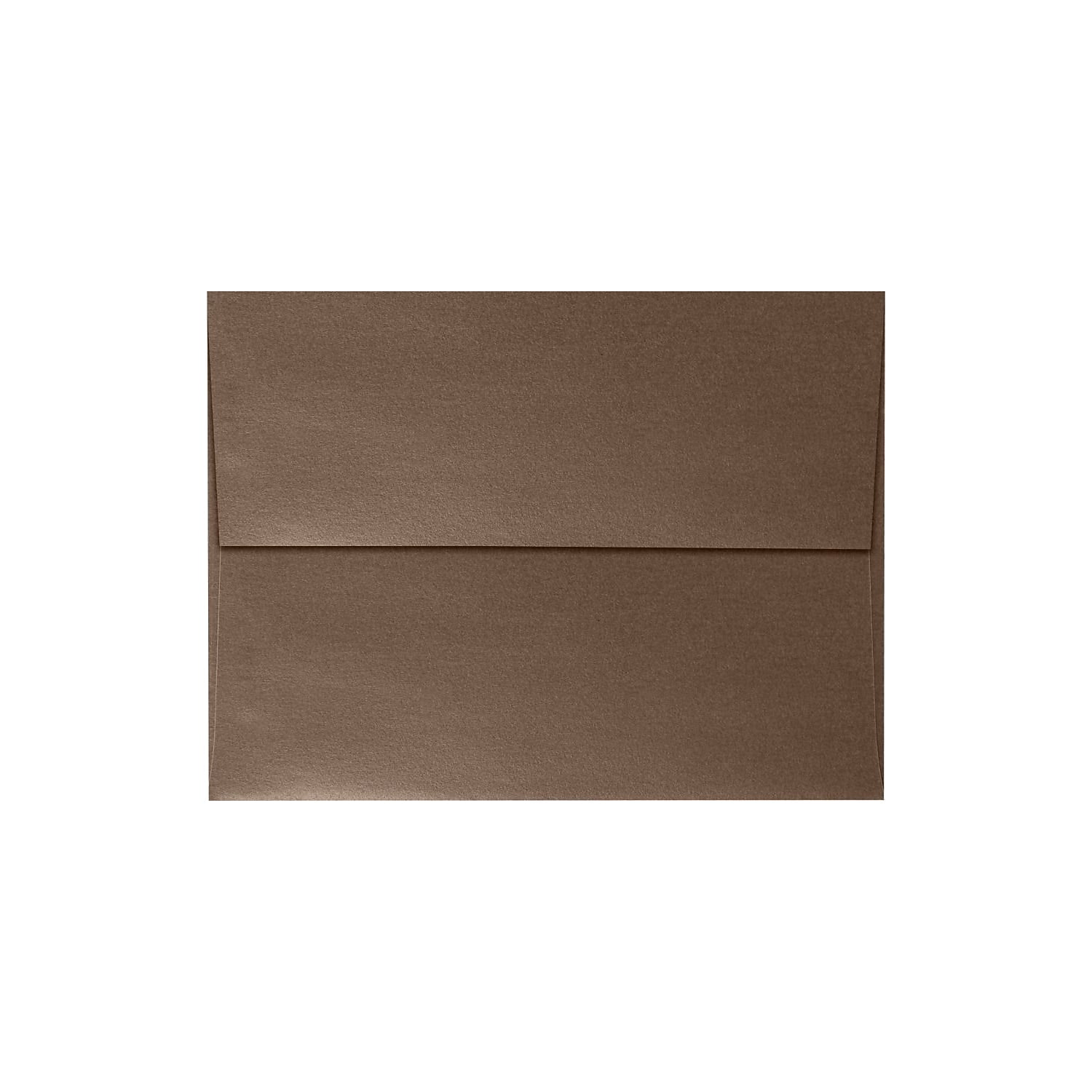 LUX A7 Invitation Envelopes 5 1/4 x 7 1/4 50/Box Bronze Metallic 5380-12-50