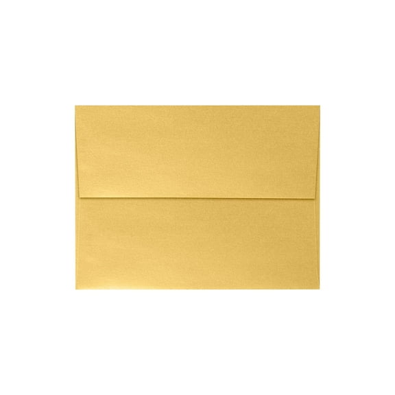 LUX A7 Invitation Envelopes 5 1/4 x 7 1/4 50/Box Gold Metallic 5380-07-50