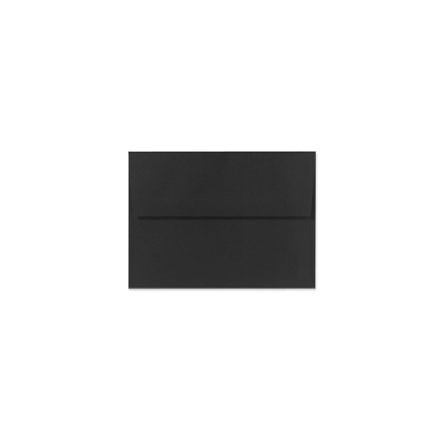 LUX A7 Invitation Envelopes 5 1/4 x 7 1/4 500/Box Black Linen 4880-BLI-500