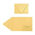 thumbnail image 1 of LUX A7 Pocket Invitations (5 x 7) 10/Pack Gold Metallic (EX10LEBAGMPF10), 1 of 1