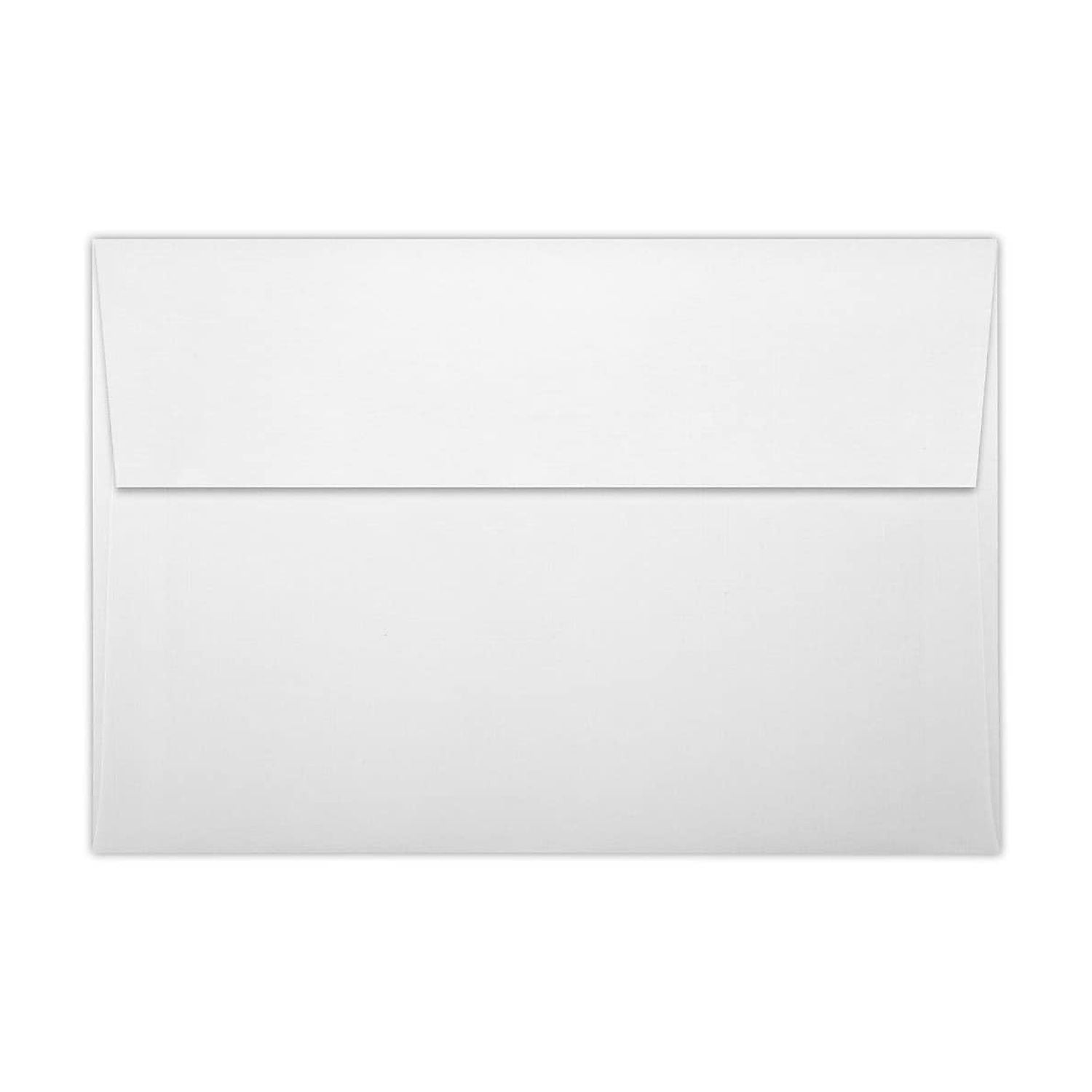 LUX A8 Invitation Envelopes (5 1/2 x 8 1/8) 50/Pack White Linen (LUX-4885-WLI-50)