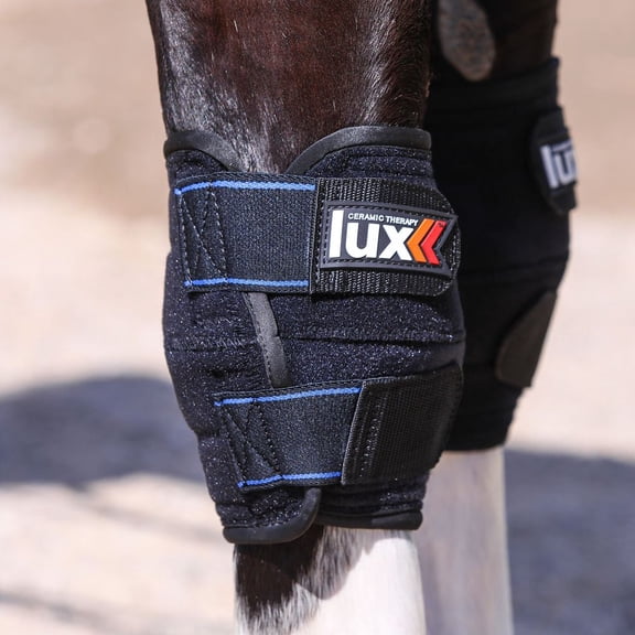 LUX Ceramic Therapy Knee Wraps for Horses | Infrared Therapy for Knee | Large