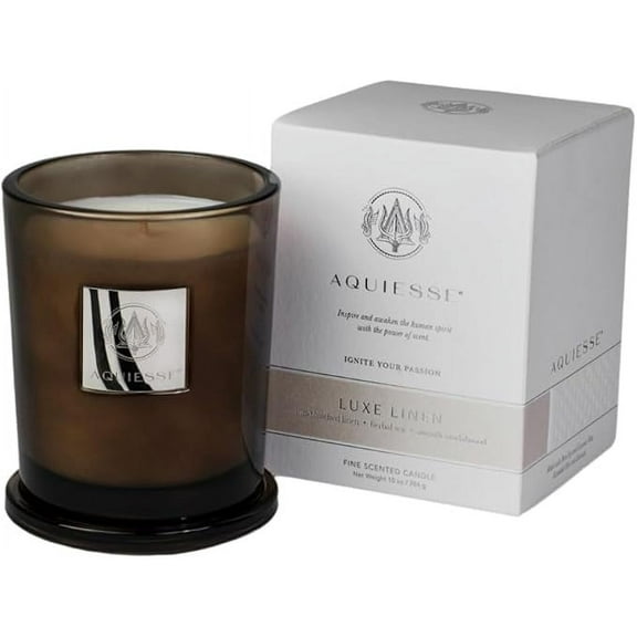 LUX LINEN 11oz Aquiesse Portfolio  Scented Soy Candle