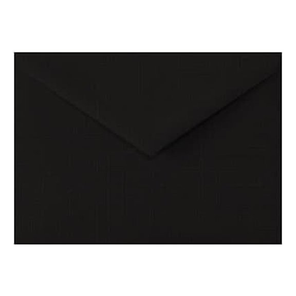 LUX Lee BAR Envelopes (5 1/4 x 7 1/4) 50/Box Black Linen (LEEBAR-BLI-50)
