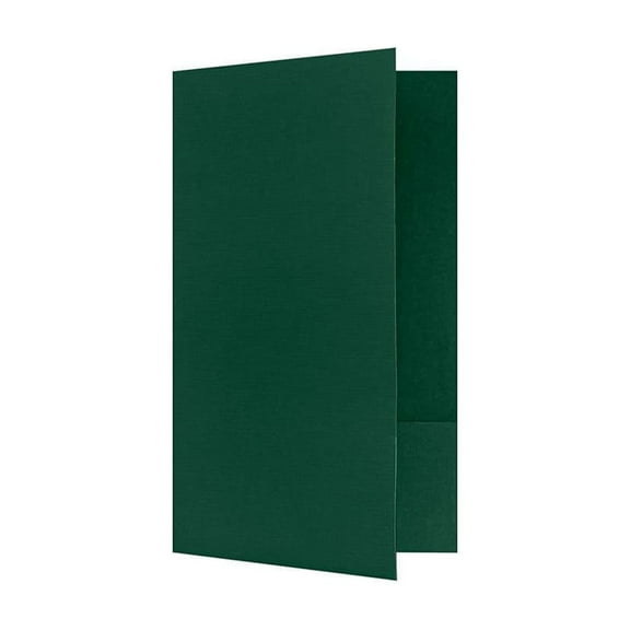 LUX Legal Size Folders Standard Two Pockets Green Linen 50/Pack (LF118DDP10050)