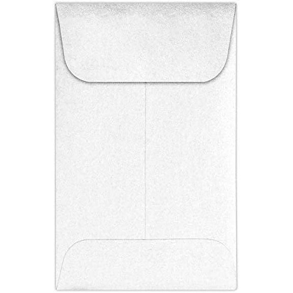 LUX Paper #1 Coin Envelopes, Crystal Metallic, 2.25 x 3.5 inches, 50/Pack