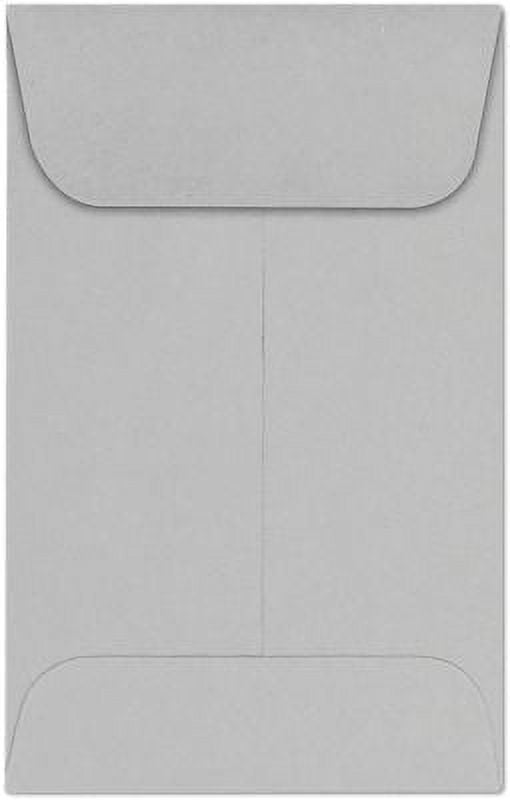 LUX Paper #1 Coin Envelopes, Gray Kraft, 2.25 x 3.5 inches, 500/Pack