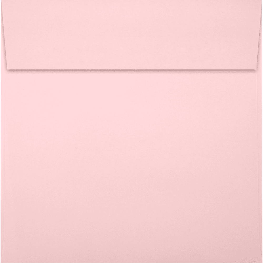 LUX Paper Square Invitation Peel & Press Envelopes, 6 1/2 x 6 1/2, Candy Pink, 1000 Pack