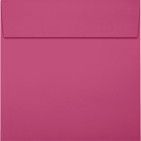 LUX Paper Square Invitation Peel & Press Envelopes, 6 1/2 x 6 1/2, Magenta Pink, 500 Pack