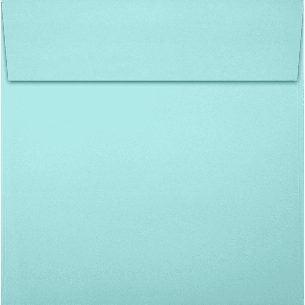 LUX Paper Square Invitation Peel & Press Envelopes, 6 1/2 x 6 1/2, Seafoam Green, 500 Pack