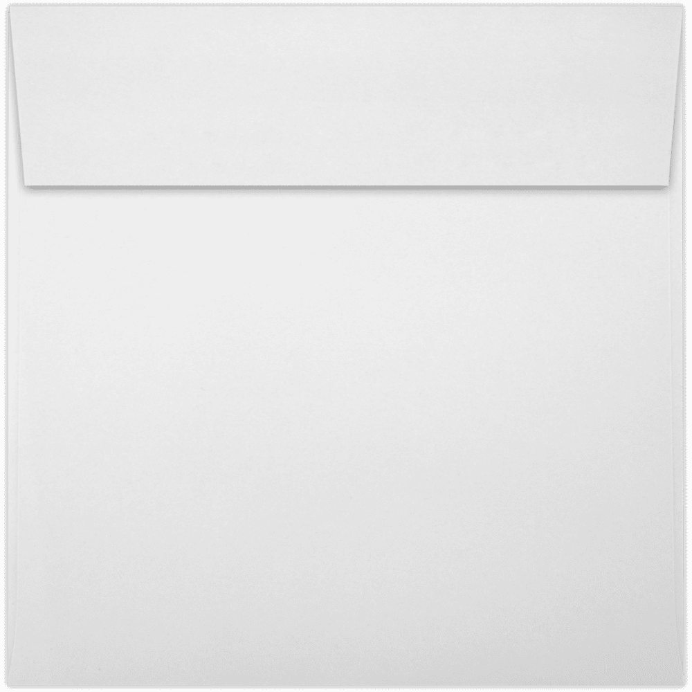 LUX Paper Square Invitation Peel & Press Envelopes, 70lb, 6 1/2 x 6 1/2, Bright White, 50 Pack