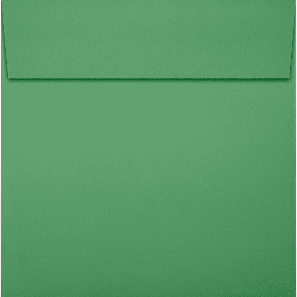 LUX Paper Square Invitation Peel & Press Envelopes, 80lb, 6 1/2 x 6 1/2, Holiday Green, 500 Pack