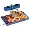 thumbnail image 1 of LUXBIRD Electric Food Warming Tray, Soft Silicone Warming Mat with Temperature Control, Upgraded Heat Dissipation Design, Auto Shutdown Protection for Daily Use in Kitchens, Parties, Buffets, 1 of 10