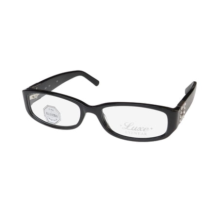LUXE 349 EYEGLASS FRAME/GLASSES MADE WITH GENUINE ILLUSTRA CRYSTALS DESIGNER HOT