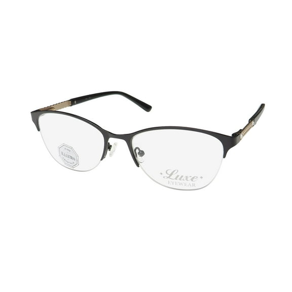 LUXE 462 CAT EYE EYEGLASS FRAME/EYEWEAR MADE WITH GENUINE FINE ILLUSTRA CRYSTALS
