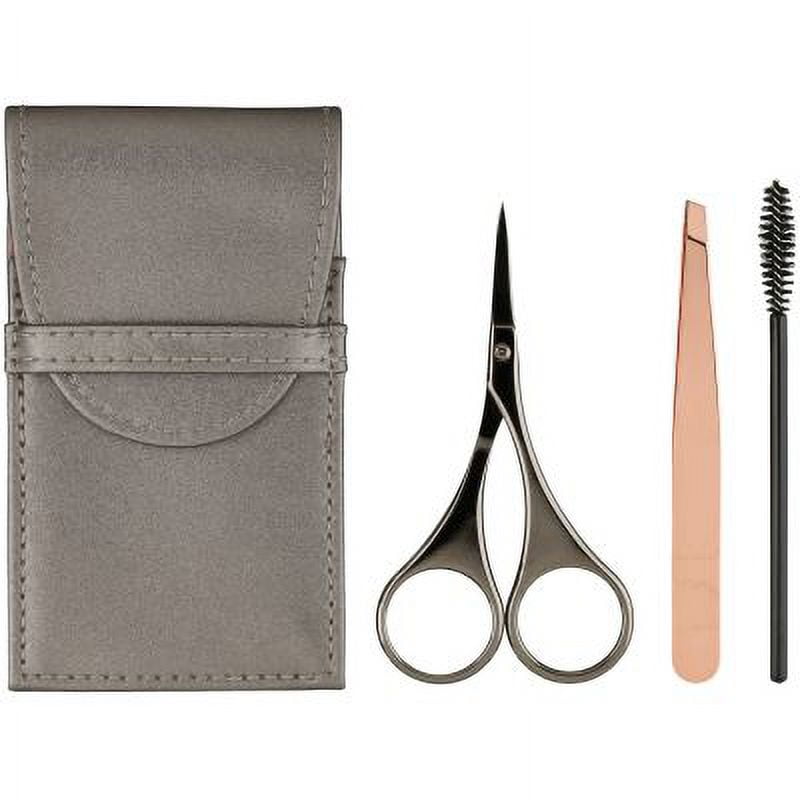 JAPONESQUE Luxe Brow Kit, Rose Gold Slant Tweezers, Beauty