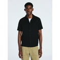 thumbnail image 1 of Free Assembly Men's Cotton Button Front Polo Shirt with Short Sleeves, Sizes S-3XL, 1 of 5