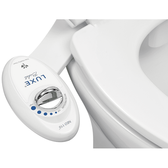 LUXE Bidet NEO 110 - Non-Electric Bidet Attachment, Adjustable Water Pressure, Rear Wash (White)