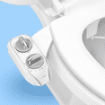 thumbnail image 1 of LUXE Bidet NEO 120 PLUS - Only Patented Bidet Attachment for Toilet Seat, Innovative Hinges to Clean, Slide-in Easy Install, Advanced 360° Self-Clean, Single Nozzle, Rear Wash (Chrome), 1 of 10