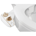 thumbnail image 1 of LUXE Bidet NEO 120 Plus - Only Patented Bidet Attachment for Toilet Seat, Innovative Hinges to Clean, Slide-in Easy Install, Advanced 360° Self-Clean, Single Nozzle, Rear Wash (Gold), 1 of 12