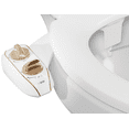thumbnail image 1 of LUXE Bidet NEO 120 Plus - Only Patented Bidet Attachment for Toilet Seat, Innovative Hinges to Clean, Slide-in Easy Install, Advanced 360° Self-Clean, Single Nozzle, Rear Wash (Gold), 1 of 11