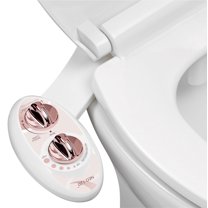 LUXE Bidet NEO 120 - Self Cleaning Nozzle - Fresh Water Non-Electric Bidet Toilet Attachment (Rose Gold)