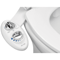 LUXE Bidet NEO 185 - Self-Cleaning, Non-Electric Bidet Attachment, Rear and Feminine Wash White