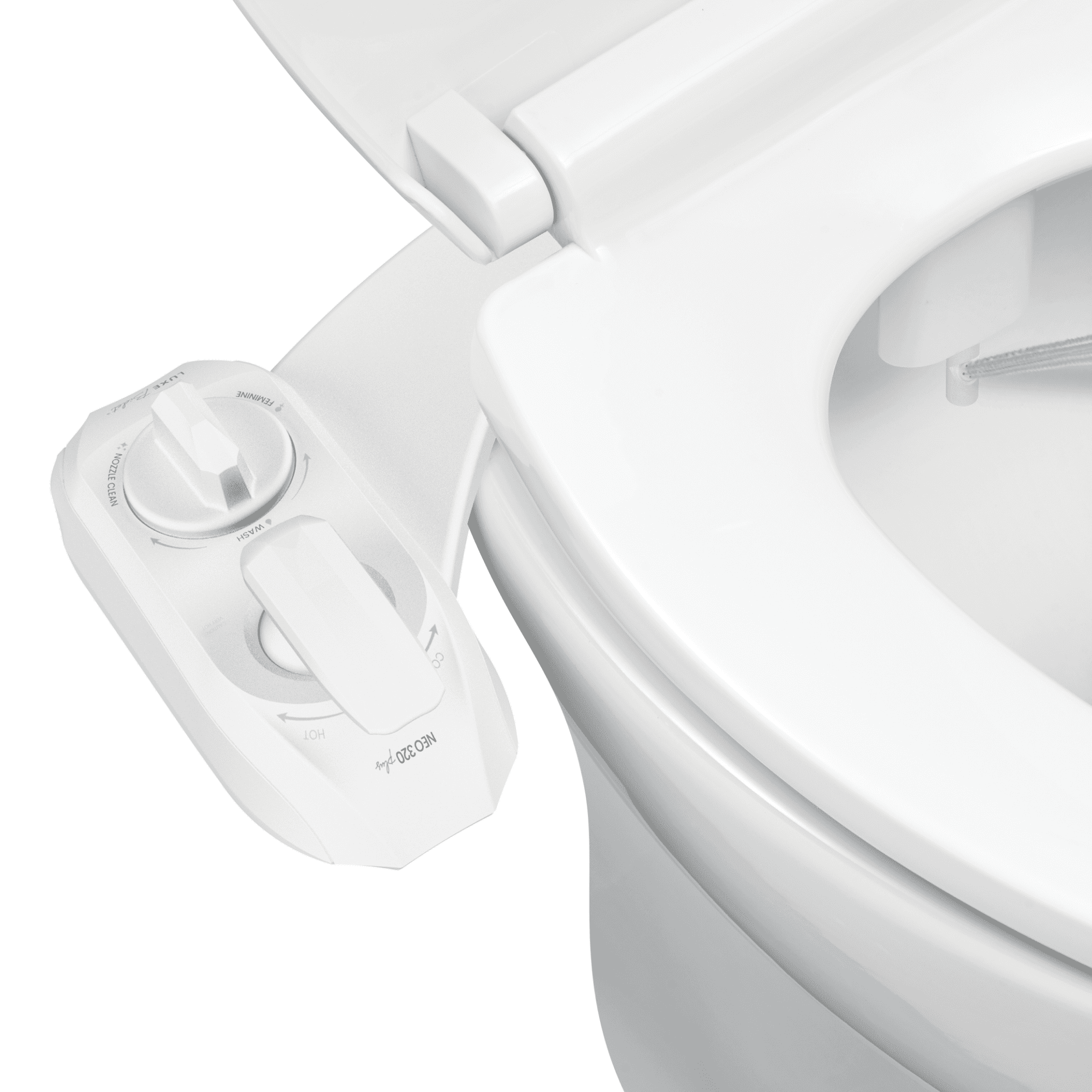 Luxe Bidet Neo 320 Plus White Warm Water Attachment