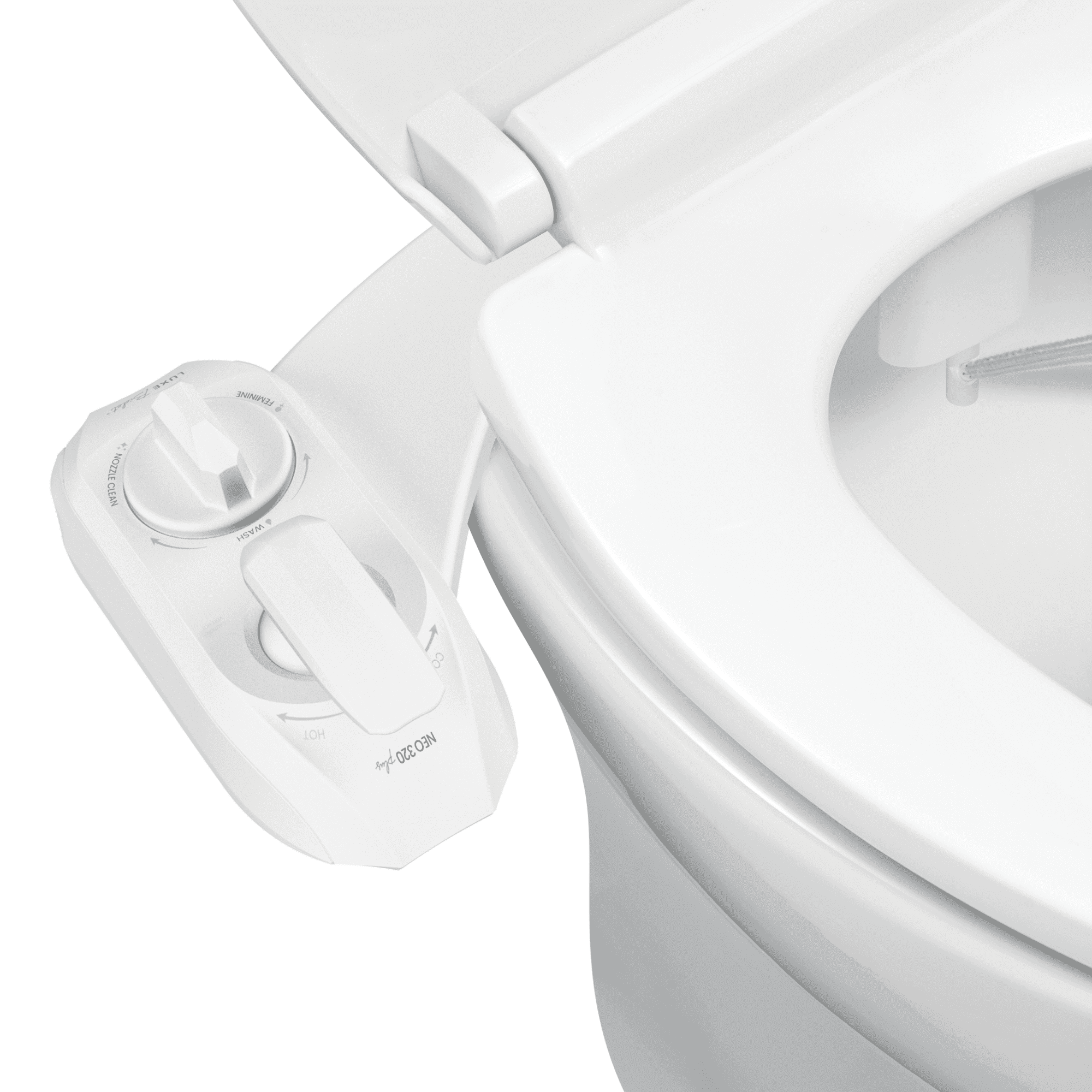 Luxe Bidet Neo 320 Plus White Warm Water Attachment