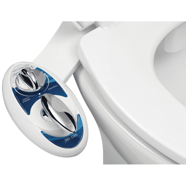Luxe Bidet Neo 120 Luxury Fresh Water Self-Cleaning Non-Electric Bidet Attachment, White Luxe Bidet Neo 120 Luxury Fresh Water Self-Cleaning Non-Electric Bidet Attachment, White